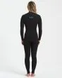 Neopreno Billabong Synergy Chest Zip 5/4 negro para mujer posterior