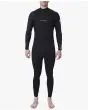 Hombre con traje de Neopreno con cremallera en el pecho Rip Curl Dawn Patrol 4/3 Chest Zip negro