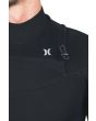 Neopreno con cremallera en el pecho Hurley Advantage 4/3 mm Fullsuit negro para hombre cierre