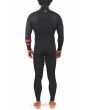 Neopreno con cremallera en el pecho Hurley Advantage 4/3 mm Fullsuit negro para hombre posterior