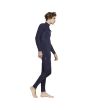Hombre con traje de neopreno sin cremallera Hurley Advantage Max 4/3mm azul marino derecha