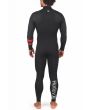 Traje de neopreno con cremallera en el pecho Hurley Advantage Plus 3/2mm negro para hombre posterior