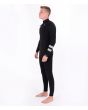 Hombre con Traje de surf con cremallera en el pecho Hurley Advantage Plus 4/3mm negro izquierda