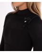 Traje de surf de neopreno Hurley Advantage Plus 4/3mm Fullsuit para mujer en color negro lateral
