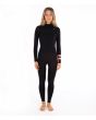 Traje de surf de neopreno Hurley Advantage Plus 4/3mm Fullsuit para mujer en color negro