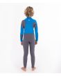 Traje de surf con cremallera en el pecho Hurley Advantage 4/3 gris para niño espalda