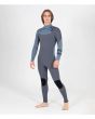 Traje de surf con cremallera en el pecho Advantage Plus 3/2mm en gris y azul lateral