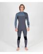 Traje de surf con cremallera en el pecho Advantage Plus 3/2mm en gris y azul 