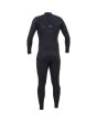 Traje de neopreno con cremallera en el pecho O'Neill Hyperfreak 5/4 Plus negro para hombre posterior