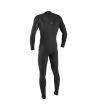 Traje de neopreno con cremallera en el pecho O'Neill Hyperfreak 5/4 Plus gris para hombre posterior