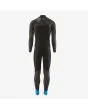 Traje de Surf con cremallera en el pecho Patagonia M's R1 Yulex negro para hombre interior posterior