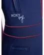 Traje de Surf de Primavera con manga corta y cremallera en la espalda Roxy 1.5mm Rise Collection azul marino para Mujer logo