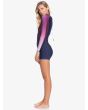Traje de Surf de Primavera con manga corta y cremallera en la espalda Roxy 1.5mm Rise Collection azul marino para Mujer lateral