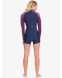 Traje de Surf de Primavera con manga corta y cremallera en la espalda Roxy 1.5mm Rise Collection azul marino para Mujer posterior