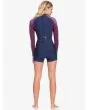 Traje de Surf de Primavera con manga corta y cremallera en la espalda Roxy 1.5mm Rise Collection azul marino para Mujer posterior