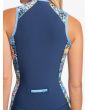 Neopreno de primavera Roxy 1.5mm Marine Bloom Springsuit Long Jane espalda
