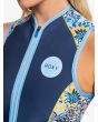 Neopreno de primavera Roxy 1.5mm Marine Bloom Springsuit Long Jane pecho