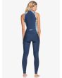 Neopreno de primavera Roxy 1.5mm Marine Bloom Springsuit Long Jane posterior