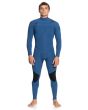 Traje de Surf de Neopreno con Cremallera en el Pecho Quiksilver 4/3mm Everyday Sessions Insignia Blue para Hombre