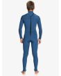 Traje de neopreno con cremallera en la espalda Quiksilver Everyday Sessions 4/3mm azul para niño 8 a 16 años posterior