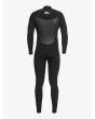 Traje de neopreno GBS con cremallera en el pecho Quiksilver Syncro 5/4/3mm negro para hombre posterior