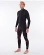 Traje de Surf de neopreno con cremallera en el pecho Rip Curl Dawn Patrol Performance 5/3mm para hombre en color azul marino interior lateral