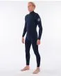 Traje de Surf de neopreno con cremallera en el pecho Rip Curl Dawn Patrol Performance 5/3mm para hombre en color azul marino  lateral 