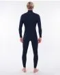 Traje de Surf de neopreno con cremallera en el pecho Rip Curl Dawn Patrol Performance 5/3mm para hombre en color azul marino  posterior