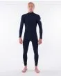 Traje de Surf de neopreno con cremallera en el pecho Rip Curl Dawn Patrol Performance 5/3mm para hombre en color azul marino 