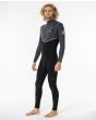 Hombre con Traje de Neopreno sin cremallera Rip Curl Flashbomb Searh 4/3mm gris lateral