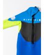Traje de surf de neopreno con cremallera en la espalda Rip Curl Omega 5/3 Groms para niño en color azul y amarillo cremallera 