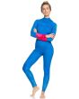 Traje de Neopreno Roxy 4/3mm POP Surf azul para mujer mangas
