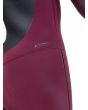 Neopreno con Cremallera en el Pecho Roxy 4/3mm Performance granate para mujer costuras