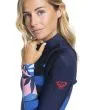 Traje de Surf de Neopreno con Cremallera en el Pecho Roxy 4/3mm Syncro GBS Navy Nights para mujer logo