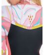 Traje de Surf de Neopreno con Cremallera en el Pecho Roxy 4/3mm Syncro GBS Jet Gry para mujer espalda