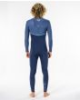 Traje de Neopreno Rip Curl Flashbomb 4/3 Zip Free azul marino para hombre posterior