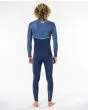 Traje de Neopreno Rip Curl Flashbomb 4/3 Zip Free azul marino para hombre posterior