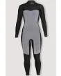 Traje de surf de neopreno con cremallera en el pecho Sisstrevolution Seven Seas 5/4mm Full en color azul marino para mujer interior frontal 