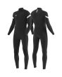 Neopreno Vissla 7 Seas Ratitude 4/3mm negro con cremallera en el pecho para hombre doble