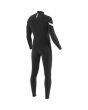 Neopreno Vissla 7 Seas Ratitude 4/3mm negro con cremallera en el pecho para hombre posterior