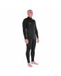 Hombre con Traje de Neopreno Volcom Modulator 4/3mm con cremallera en la espalda negro lateral