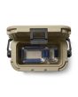 Nevera rígida portátil Yeti Roadie 8 Hard Cooler Beige Tan almacenamiento