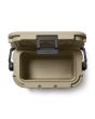 Nevera rígida portátil Yeti Roadie 8 Hard Cooler Beige Tan interior