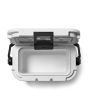 Nevera portátil rígida Yeti Roadie 8 Blanca interior