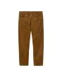 Pantalón de pana Carhartt WIP Newel Pant Deep H Brown Rinsed para hombre