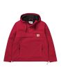 Chaqueta con capucha Carhartt Wip Nimbus Pullover Summer roja para hombre