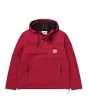 Chaqueta con capucha Carhartt Wip Nimbus Pullover Summer roja para hombre