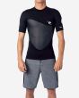 Licra Rip Curl Omega 1,5 mm SS negra para hombre frontal