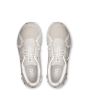 Zapatillas ON Running Cloud 6 Beige Pearl-White para mujer atado rápido