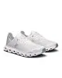 Zapatillas On Running Cloud 6 Coast para mujer color blanco y gris glacial frontal